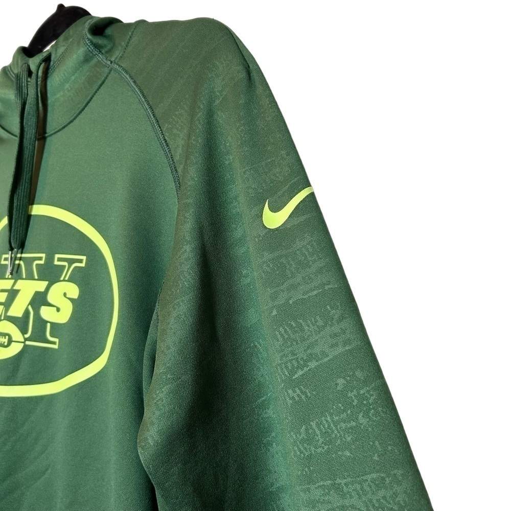 Nike Therma NY Jets NFL  Dri-Fit Green Hoodie Sweatshirt Sz. L - Picture 5 of 16